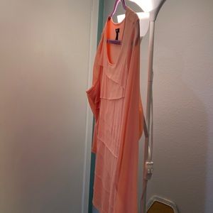 3/4 sleeve , light orange